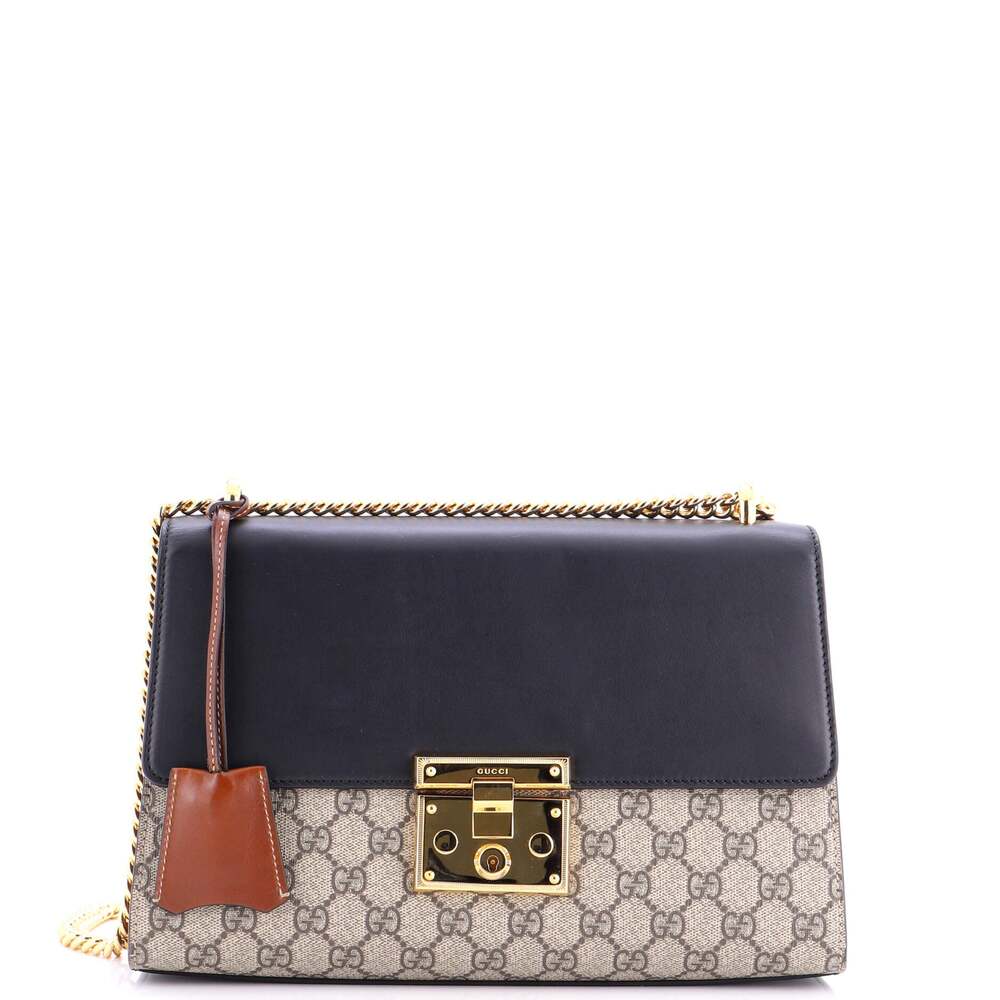 Gucci Padlock Shoulder Bag Gg Coated #254078G13B